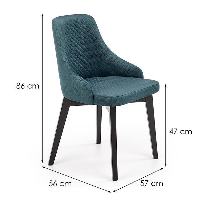 Szék Toledo 3 fa/velvet fekete/monolit 37