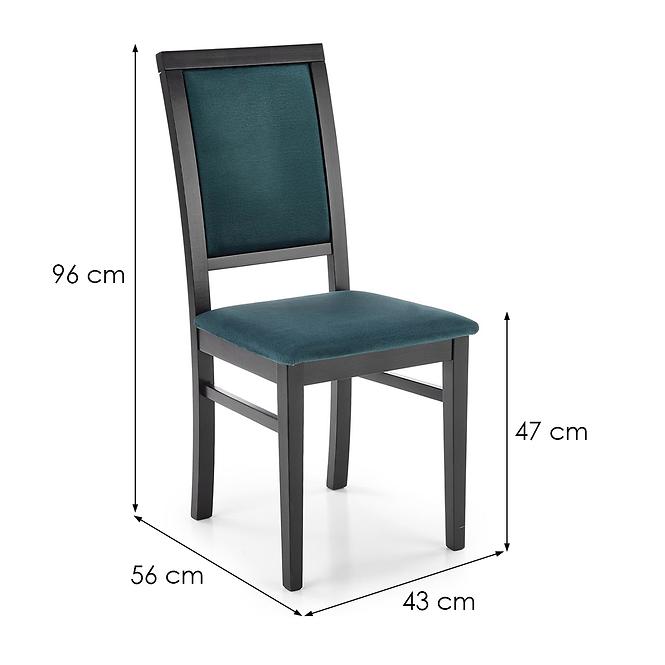 Szék Sylwek 1 fa/velvet fekete/monolit 37