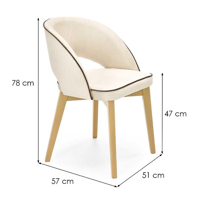 Szék Marino fa/velvet tölgy/monolith 04 51x57x78,11