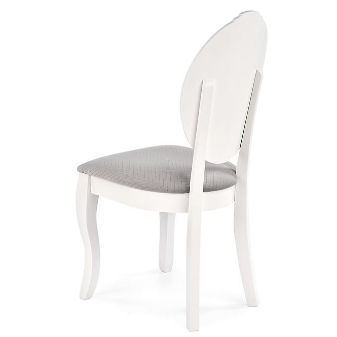 Szék Velo fa/szövet fehér/hamu 44x53x96