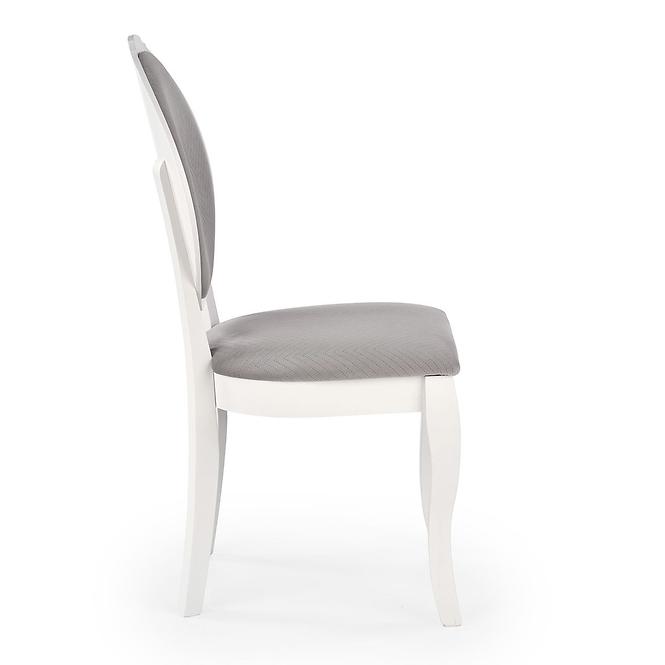 Szék Velo fa/szövet fehér/hamu 44x53x96