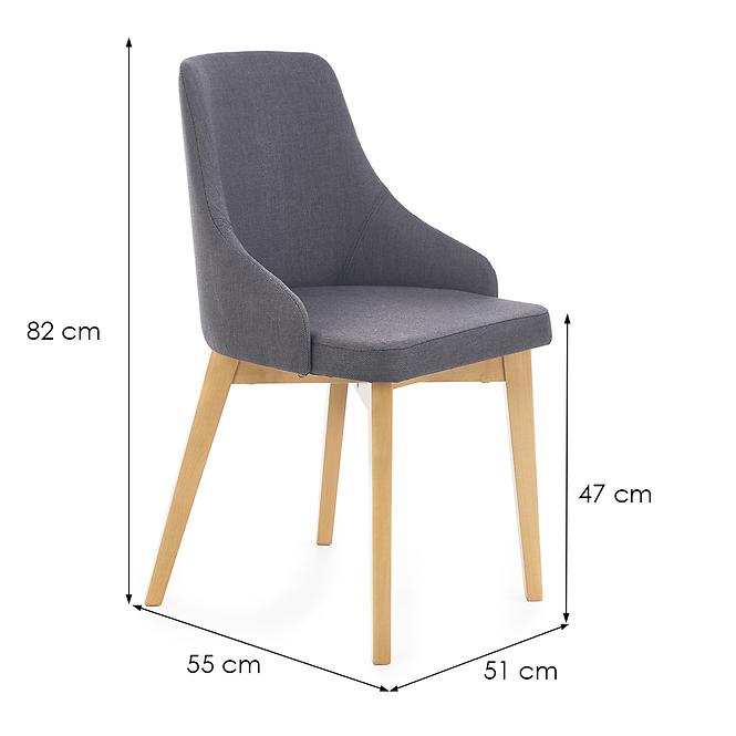 Szék Toledo fa/velvet tölgy/inari 95 51x55x82,7