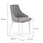 Szék Toledo fa/velvet fehér/inari 91 51x55x82,2