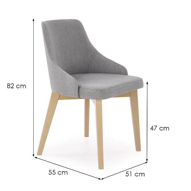 Szék Toledo fa/velvet tölgy/inari 91 51x55x82,3