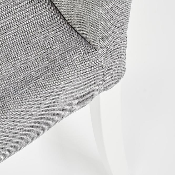 Szék Clarion fa/velvet fehér/inari 91 47x59x99,6