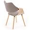 Szék K396 fa/velvet világos tölgy/hamu 56x55x77,4