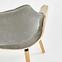 Szék K396 fa/velvet világos tölgy/hamu 56x55x77,8