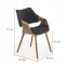 Szék K396 fa/velvet dió/fekete 56x55x77,13