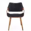 Szék K396 fa/velvet dió/fekete 56x55x77,2