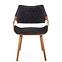 Szék K396 fa/velvet dió/fekete 56x55x77,2
