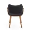 Szék K396 fa/velvet dió/fekete 56x55x77,3
