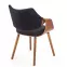 Szék K396 fa/velvet dió/fekete 56x55x77,5