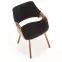 Szék K396 fa/velvet dió/fekete 56x55x77,6