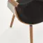 Szék K396 fa/velvet dió/fekete 56x55x77,7