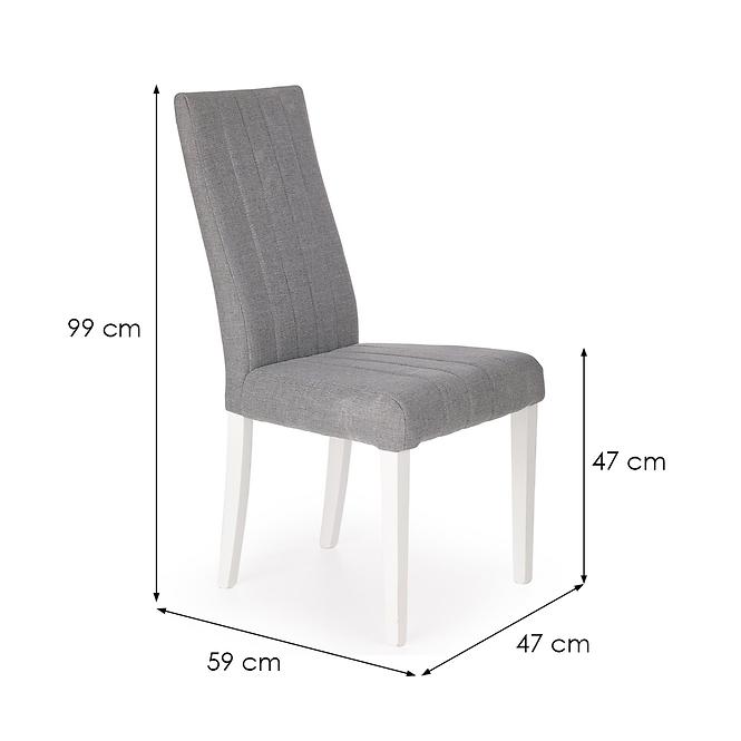 Szék Diego fa/velvet fehér/inari 91 47x59x99
