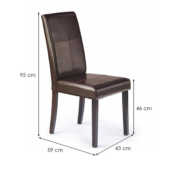 Szék Kerry Bis fa/ekobőr wenge/sötét barna,3