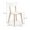 Szék Buggi fa/MDF fehér 45x50x81,10
