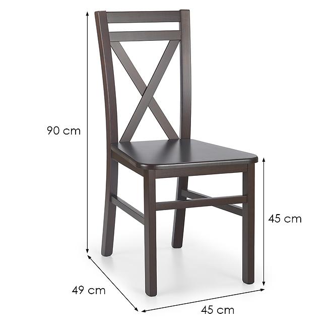 Szék Dariusz 2 fa/MDF sötét dió 45x49x90
