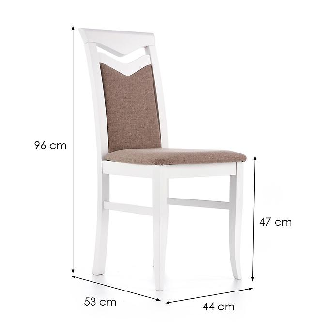 Szék Citrone fa/szövet fehér/inari 23 44x53x96,9