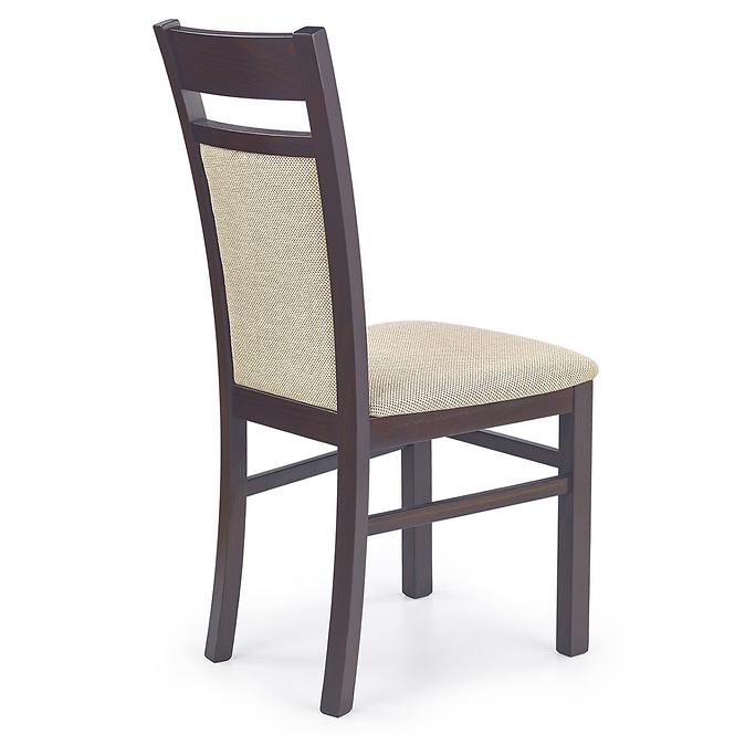 Szék Gerard 2 fa/szövet sötét dió/torent beige