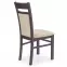 Szék Gerard 2 fa/szövet sötét dió/torent beige,2