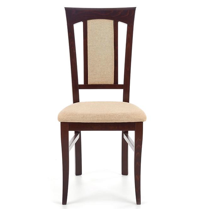 Szék Konrad fa/szövet sötét dió/torent beige