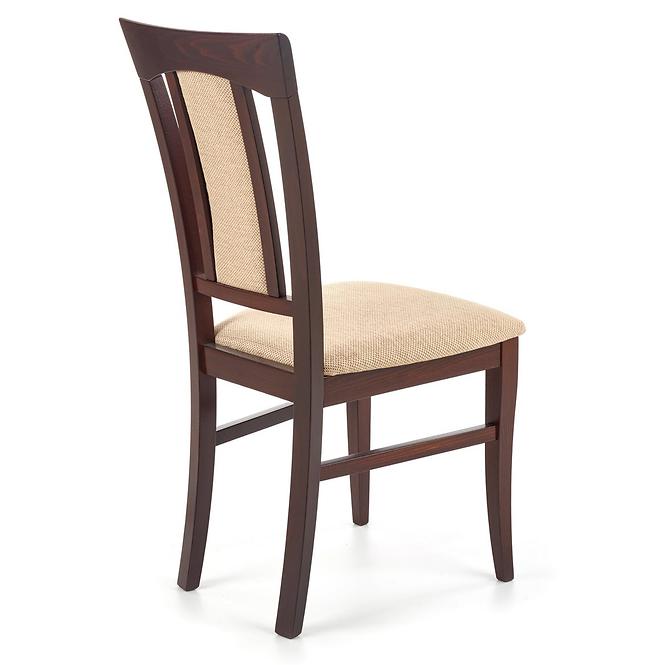 Szék Konrad fa/szövet sötét dió/torent beige