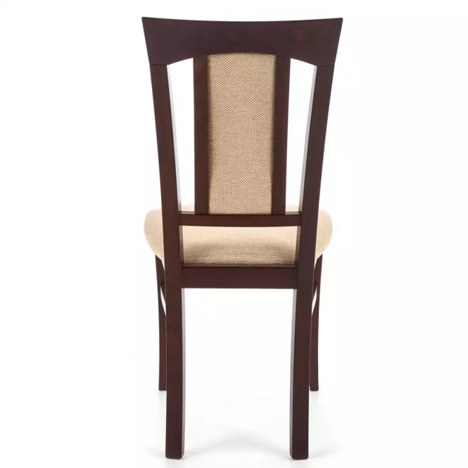 Szék Konrad fa/szövet sötét dió/torent beige