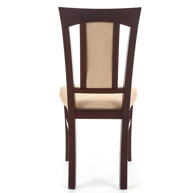 Szék Konrad fa/szövet sötét dió/torent beige
