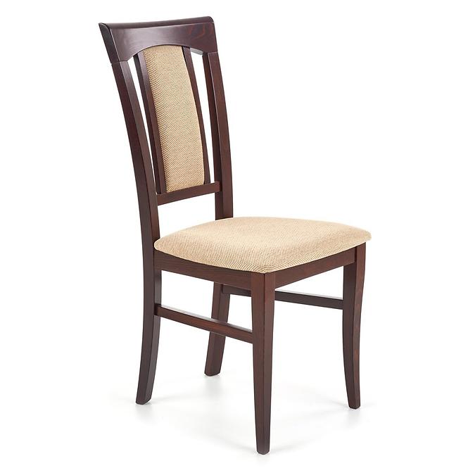 Szék Konrad fa/szövet sötét dió/torent beige