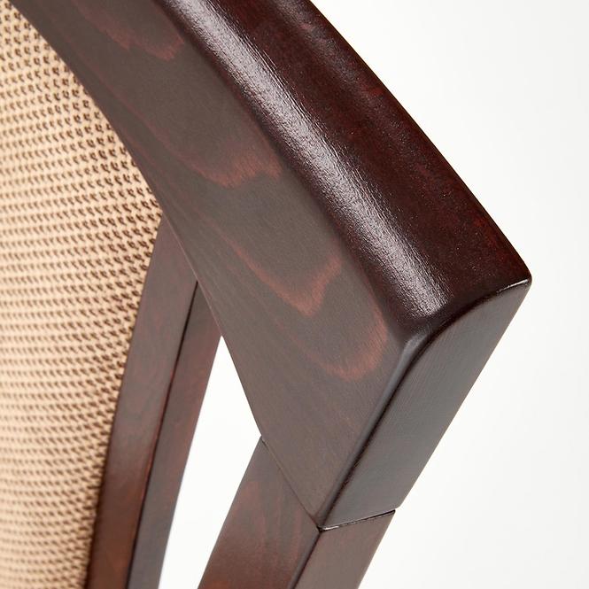 Szék Konrad fa/szövet sötét dió/torent beige,7