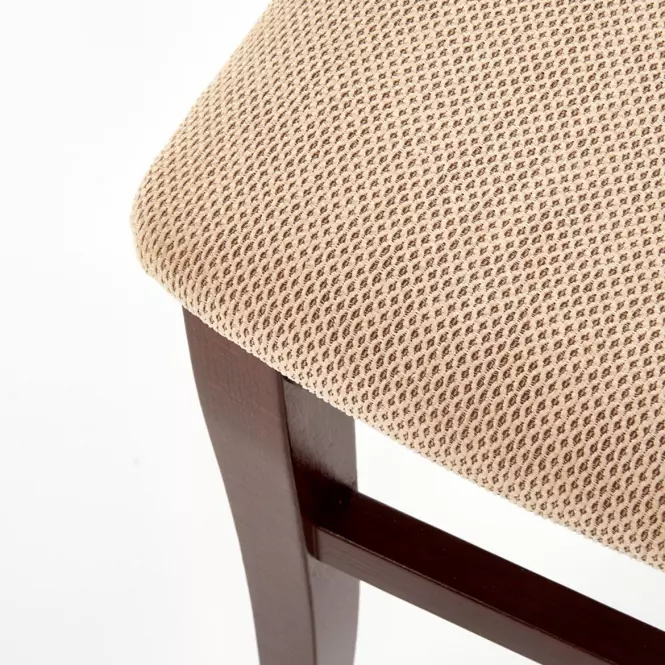 Szék Konrad fa/szövet sötét dió/torent beige