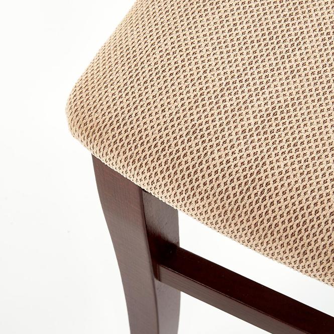 Szék Konrad fa/szövet sötét dió/torent beige