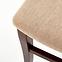 Szék Konrad fa/szövet sötét dió/torent beige,8