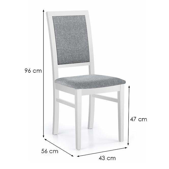 Szék Sylwek 1 fa/szövet fehér/inari 91 43x56x96,2