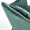 Szék K464 velvet/fém sötét  zöld  58x59x84,10