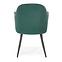 Szék K464 velvet/fém sötét  zöld  58x59x84,3