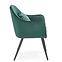 Szék K464 velvet/fém sötét  zöld  58x59x84,4