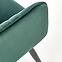 Szék K464 velvet/fém sötét  zöld  58x59x84,9