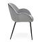 Szék K480 velvet/fém hamu 59x59x79,3