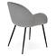 Szék K480 velvet/fém hamu 59x59x79,4
