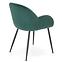 Szék K480 velvet/fém sötét  zöld 59x59x79,5