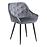 Szék K487 velvet/fém hamu 56x65x81