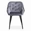 Szék K487 velvet/fém hamu 56x65x81,2