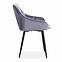 Szék K487 velvet/fém hamu 56x65x81,3