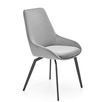 Szék K479 velvet/fém hamu 49x60x91