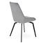 Szék K479 velvet/fém hamu 49x60x91,4