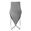 Szék K485 velvet/fém hamu 44x63x96,2