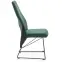 Szék K485 velvet/fém sötét  zöld  44x63x96,2