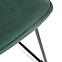 Szék K485 velvet/fém sötét  zöld  44x63x96,7
